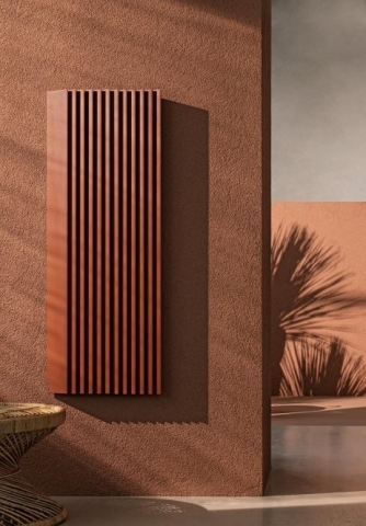 Sèche-serviette radiateur eau chaude design Antubone V vertical noir mat